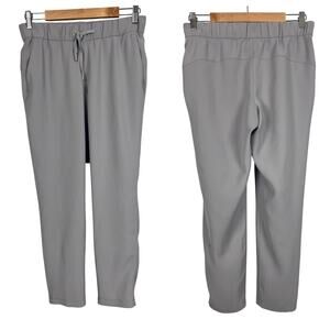 Lululemon Women’s 6 Gray On The‎ Fly Luxtreme Travel Joggers Stretch Pants Comfy